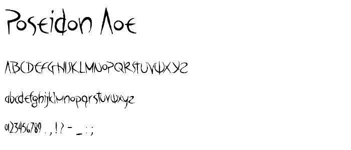 Poseidon AOE font